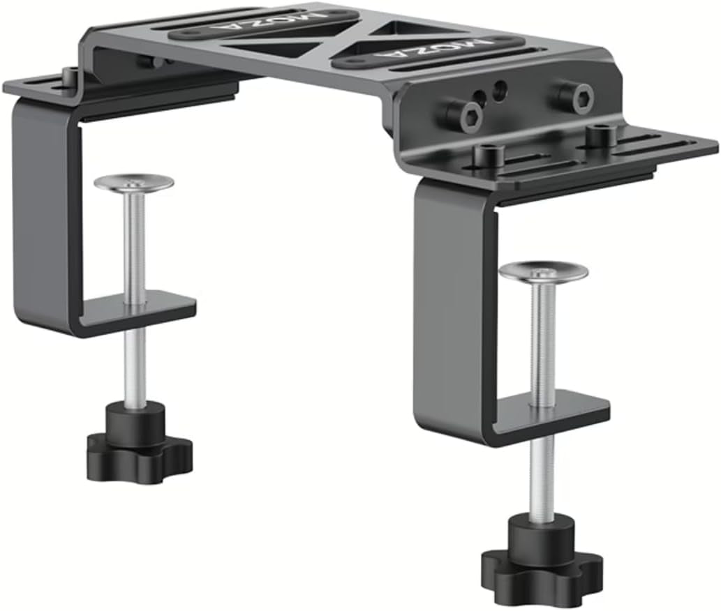 Racing Table Clamp High Intensity Steel Video Game Controller Multi-Angle Adjustment Compatible for R5 & R9 & R12 Base