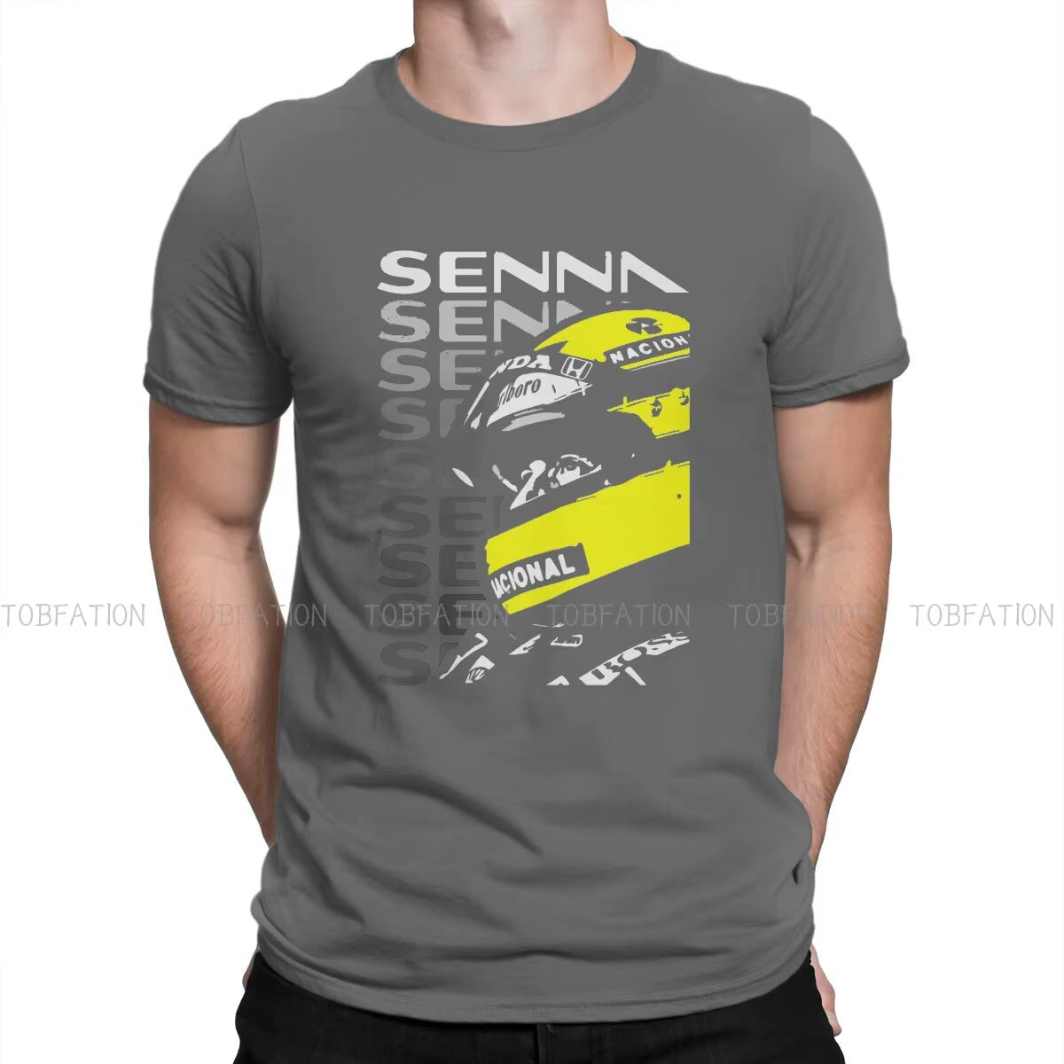 Hip Hop Tshirt Ayrton Senna F1 Race Raer Printing Streetwear Leisure T Shirt Men Short Sleeve Unique Gift Clothes