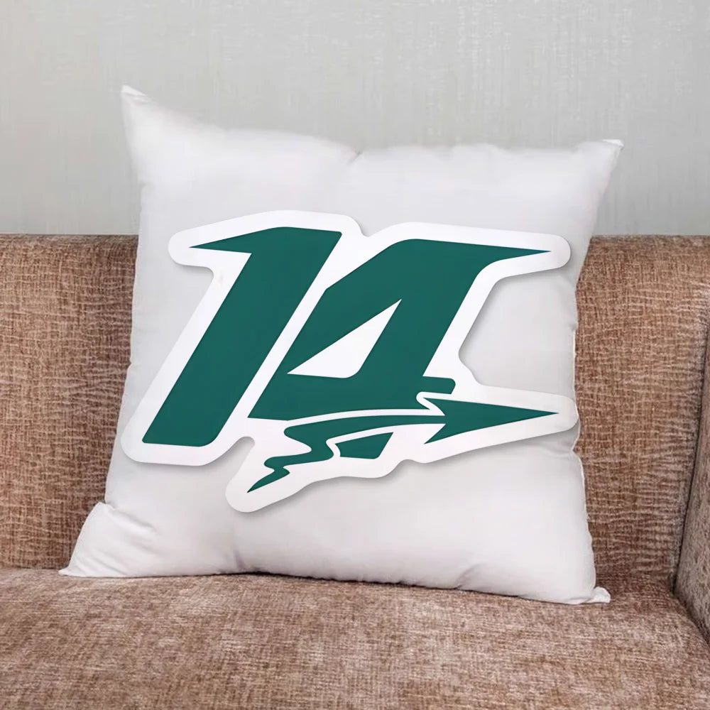 Racing 14 Fernando A-Alonso Pillow Case for Home Bedroom Car Office Decoration Living Room Sofa Cushion Cover Suitable