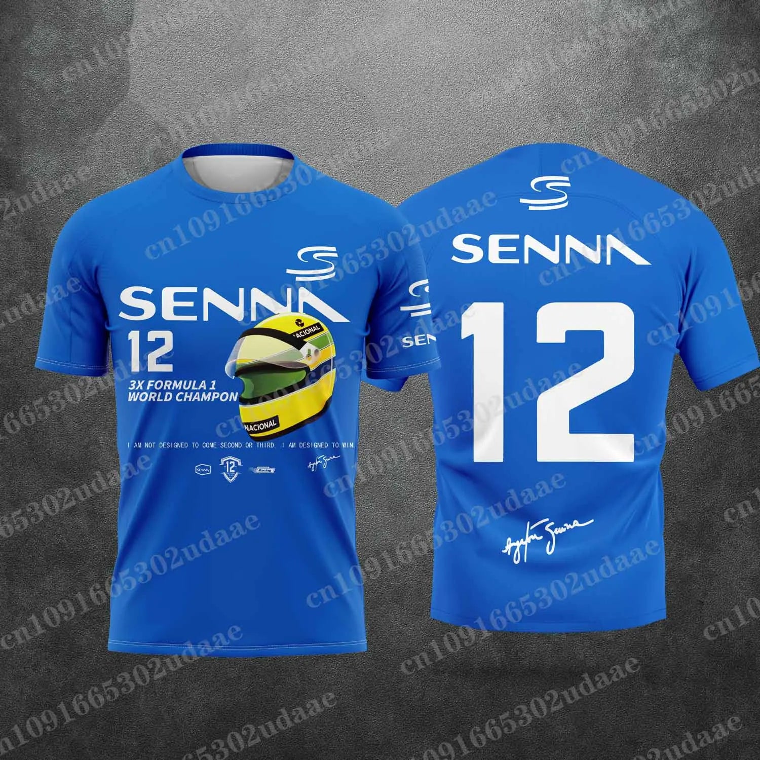 2025 New Ayrton Senna Enthusiast Motorsport Men'S Kids Commemorative Summer Fashion Breathable T-Shirt