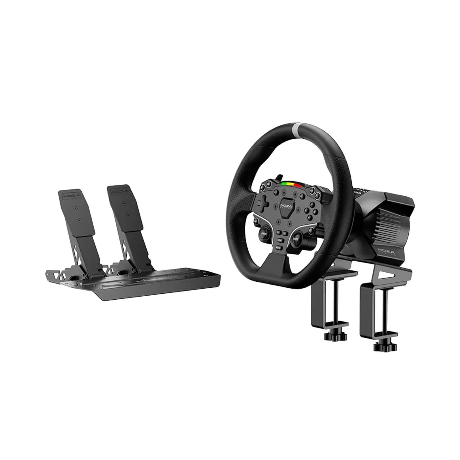 R3 Racing Wheel and Pedals Bundle for PC, 3.9Nm Direct Drive Wheelbase,11-Inch ES Lite Steering Wheel,Pedals and Desk Clamp High-Performance Game Racing Simulator for PC User