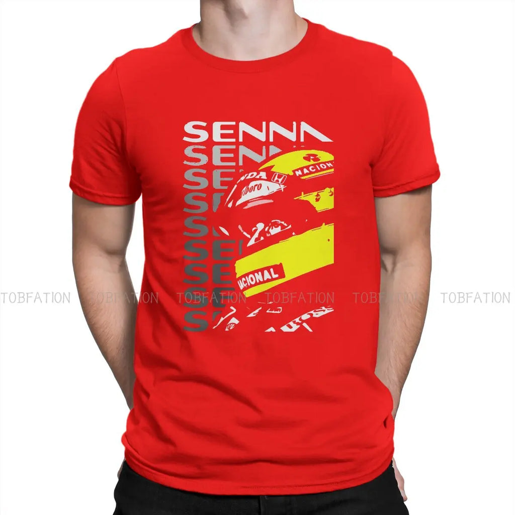 Hip Hop Tshirt Ayrton Senna F1 Race Raer Printing Streetwear Leisure T Shirt Men Short Sleeve Unique Gift Clothes