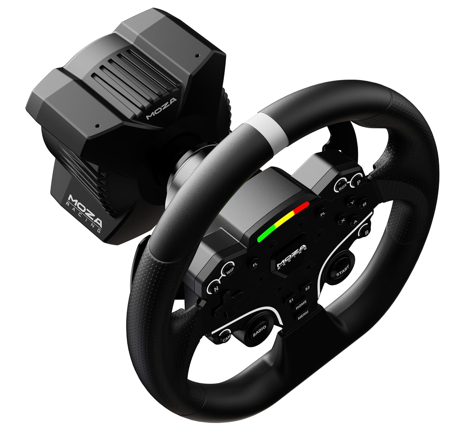 R3 Racing Wheel and Pedals Bundle for PC, 3.9Nm Direct Drive Wheelbase,11-Inch ES Lite Steering Wheel,Pedals and Desk Clamp High-Performance Game Racing Simulator for PC User