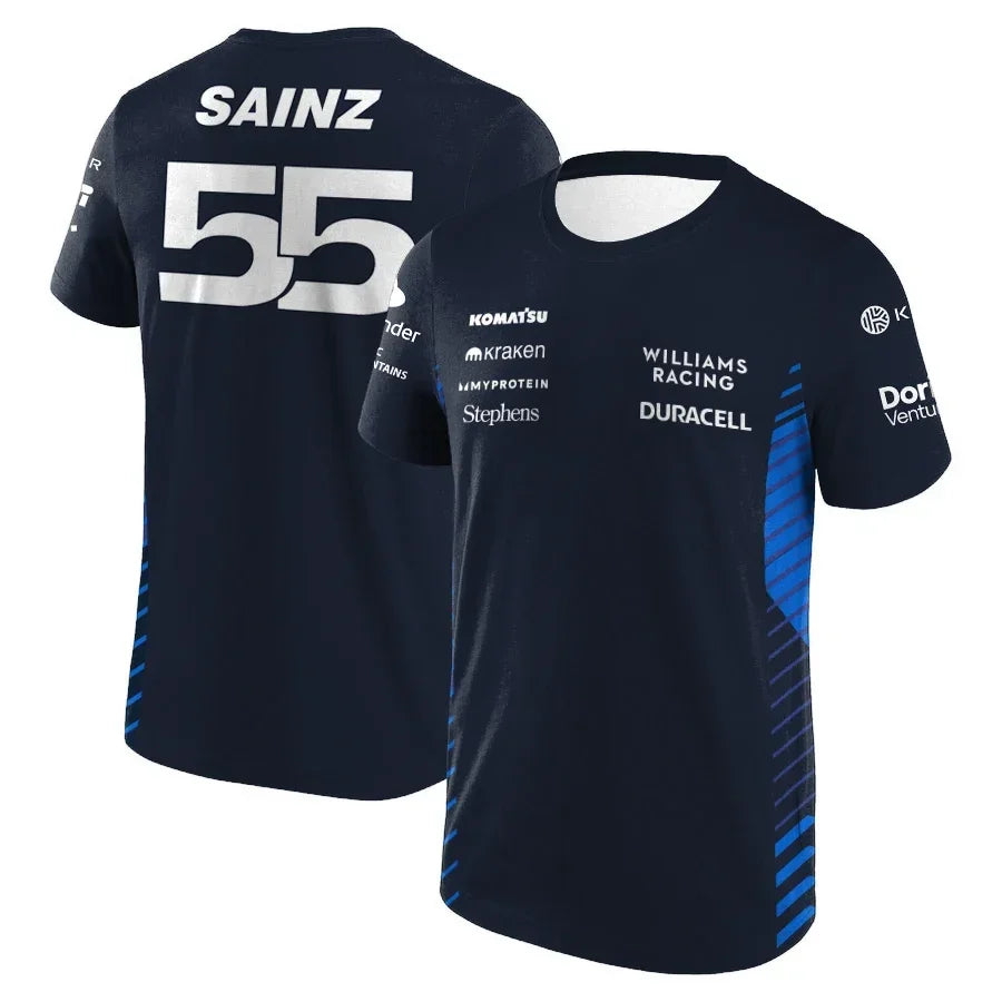 F1 New Men'S T-Shirt Racing Competition Clothing 2025 Hot Selling 55 Sainz Followers Oversized T-Shirt Motorcycle Sports Tees