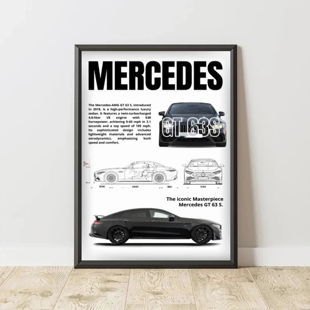 Complete Set of Famous Car 911 Canvas Poster DB11, F40, Wall Art Deco Mural Modern Home Bedroom Room Decoration Gift Unframed