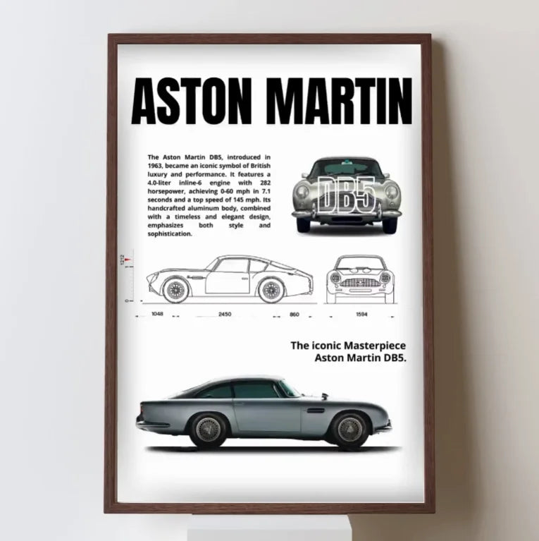 Complete Set of Famous Car 911 Canvas Poster DB11, F40, Wall Art Deco Mural Modern Home Bedroom Room Decoration Gift Unframed