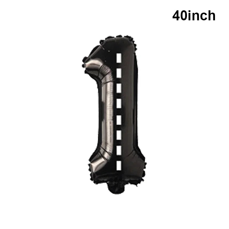 Race Car Theme Birthday Party Decoration Racetrack Black White Checkered Pennant Handhold Flag Foil Balloon Formula 1 Kids Favor