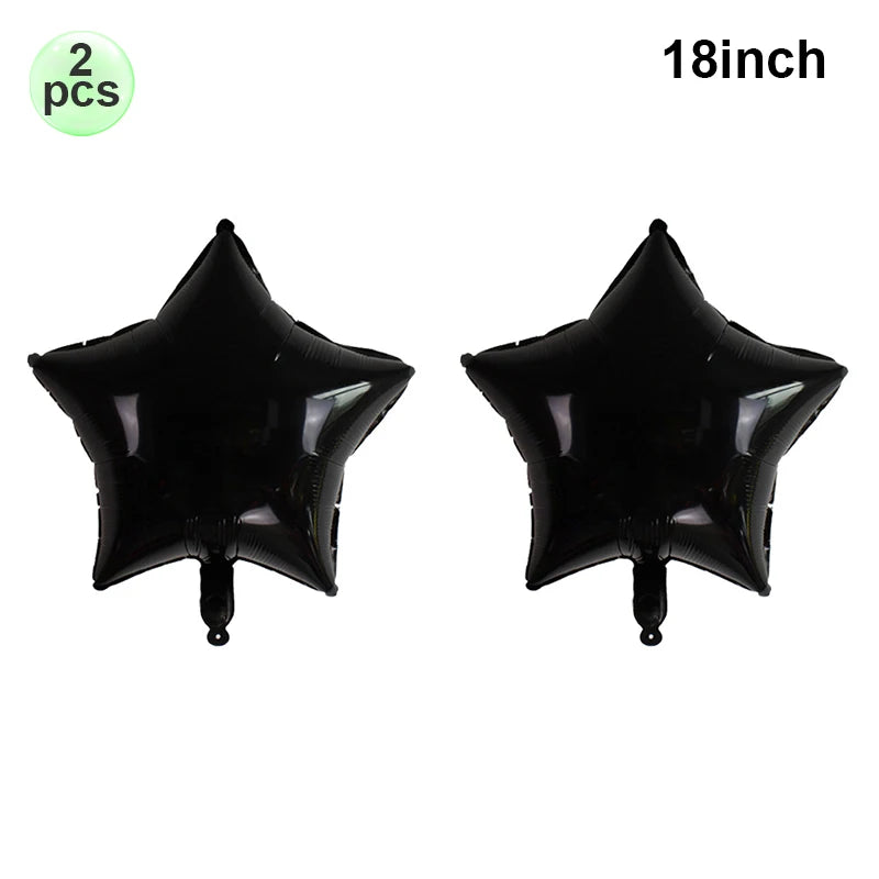 Race Car Theme Birthday Party Decoration Racetrack Black White Checkered Pennant Handhold Flag Foil Balloon Formula 1 Kids Favor