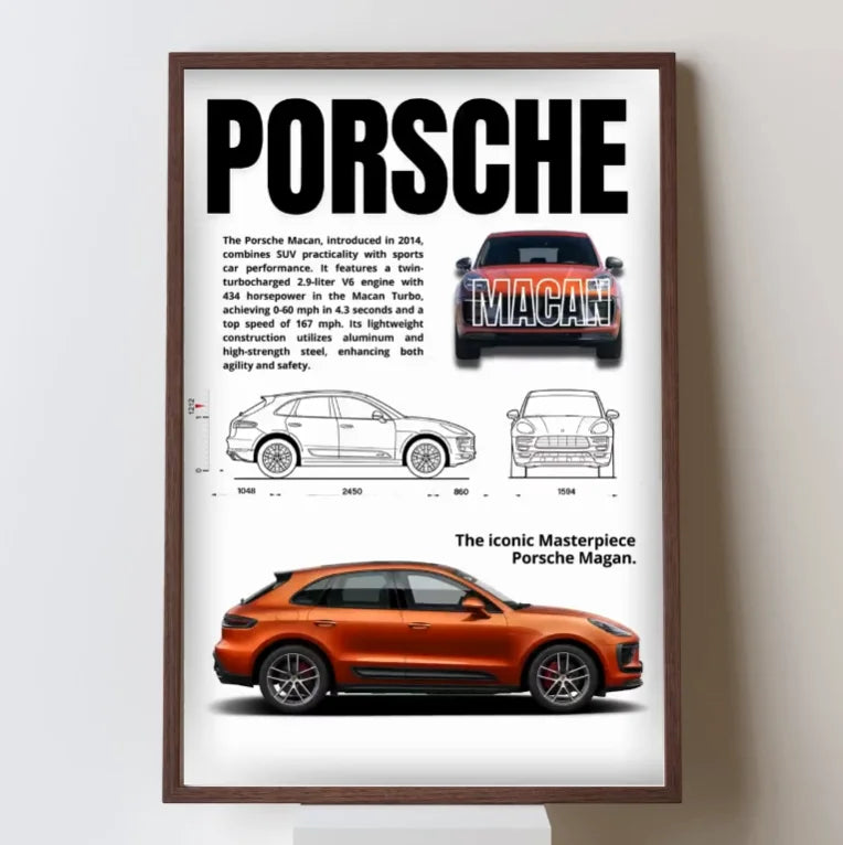 Complete Set of Famous Car 911 Canvas Poster DB11, F40, Wall Art Deco Mural Modern Home Bedroom Room Decoration Gift Unframed