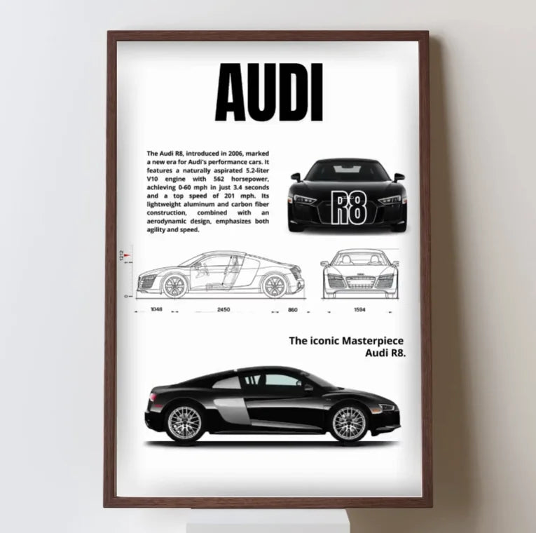 Complete Set of Famous Car 911 Canvas Poster DB11, F40, Wall Art Deco Mural Modern Home Bedroom Room Decoration Gift Unframed