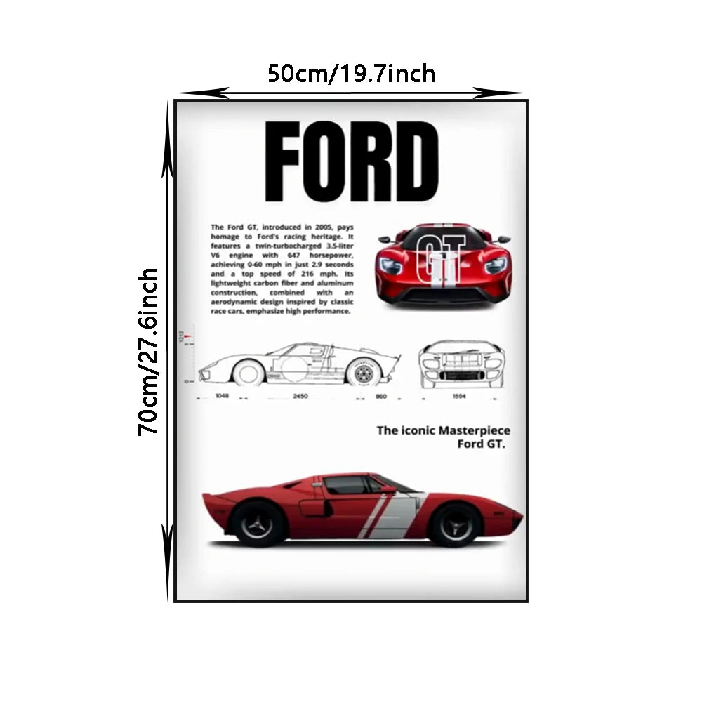 Complete Set of Famous Car 911 Canvas Poster DB11, F40, Wall Art Deco Mural Modern Home Bedroom Room Decoration Gift Unframed