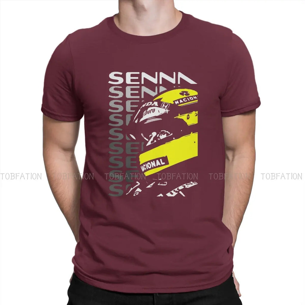 Hip Hop Tshirt Ayrton Senna F1 Race Raer Printing Streetwear Leisure T Shirt Men Short Sleeve Unique Gift Clothes