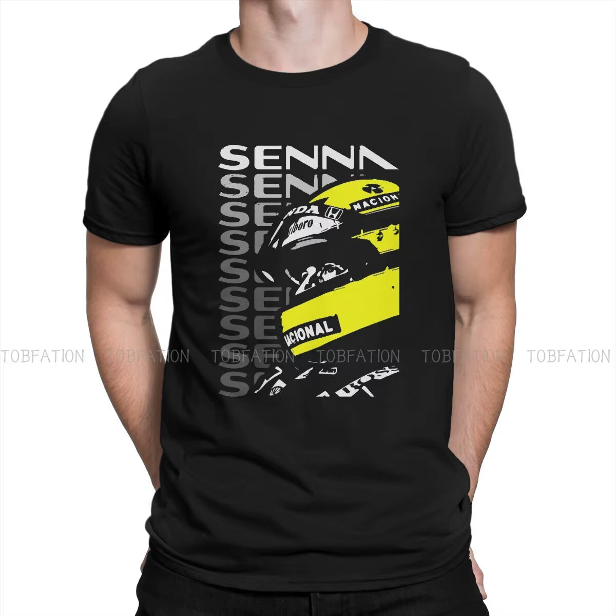 Hip Hop Tshirt Ayrton Senna F1 Race Raer Printing Streetwear Leisure T Shirt Men Short Sleeve Unique Gift Clothes