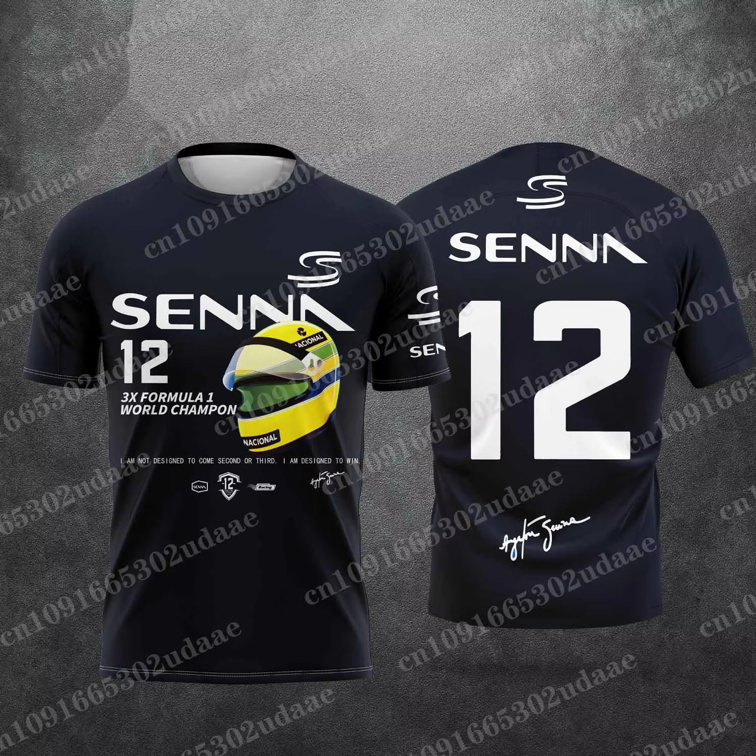 2025 New Ayrton Senna Enthusiast Motorsport Men'S Kids Commemorative Summer Fashion Breathable T-Shirt
