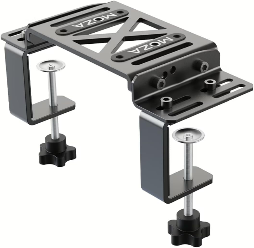 Racing Table Clamp High Intensity Steel Video Game Controller Multi-Angle Adjustment Compatible for R5 & R9 & R12 Base
