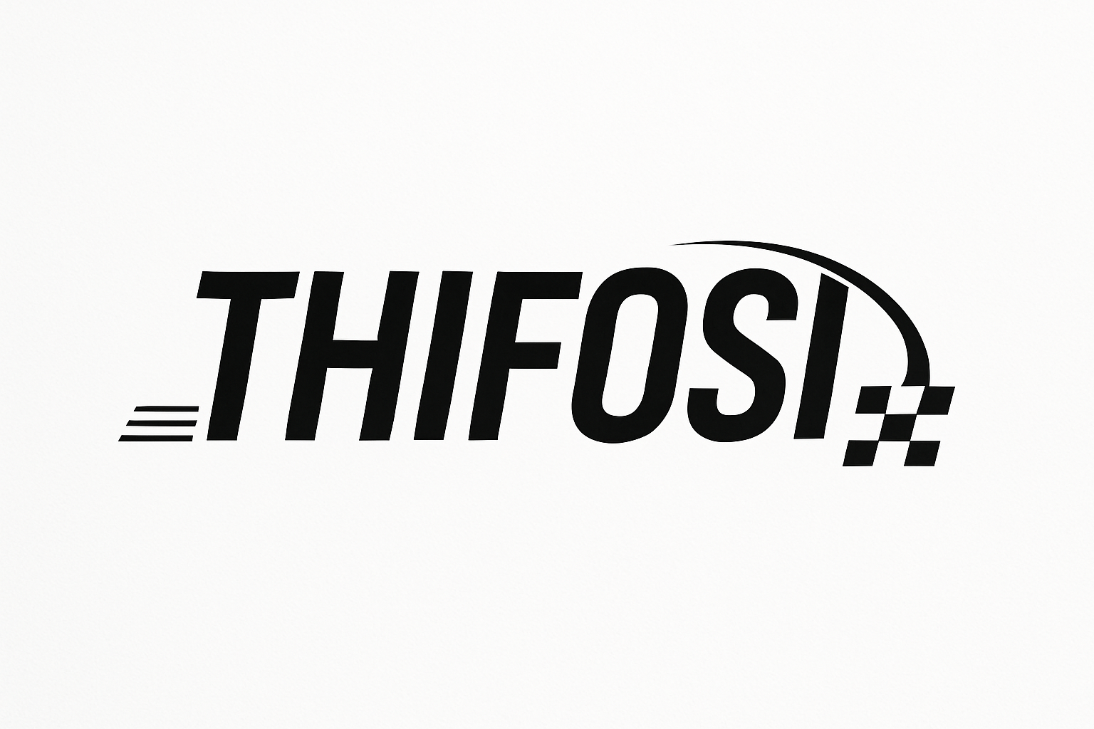 THIFOSI TEXT MINIMALISTIC. RACETRACK STYLE